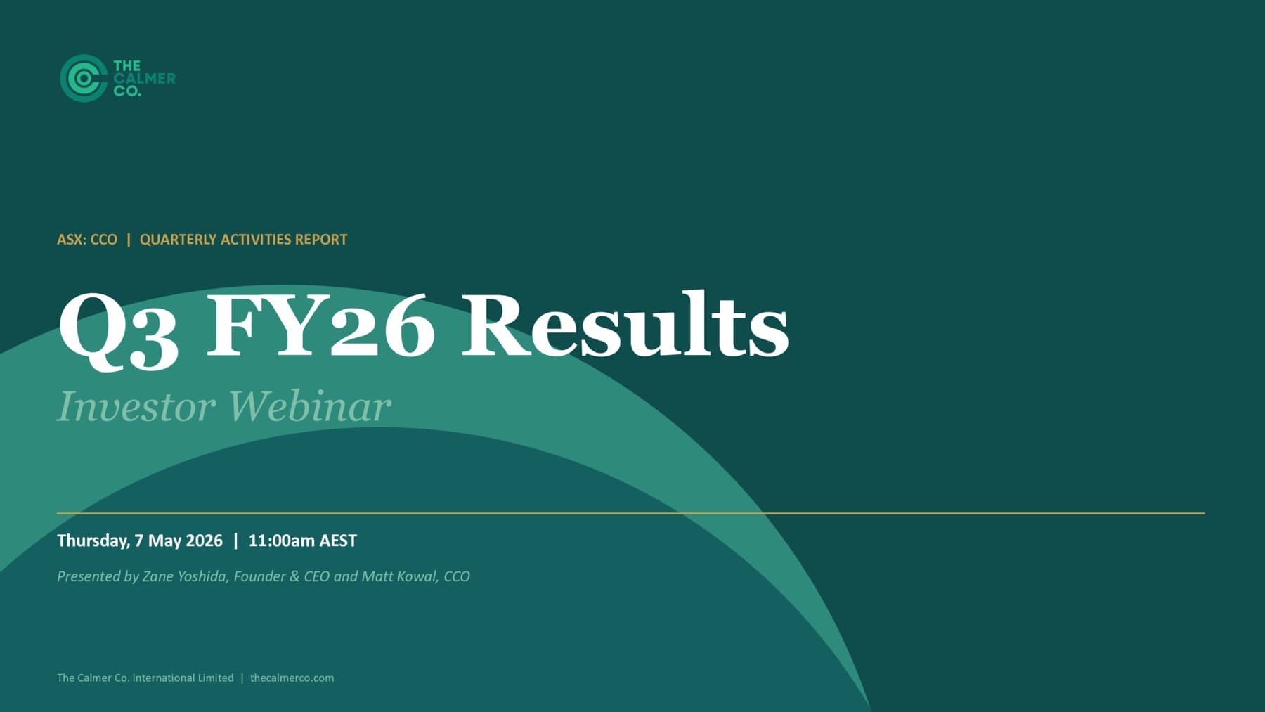 Q3 FY26 Results Investor Webinar